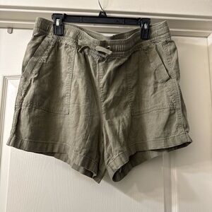 Nautica Sage Green Women's Linen Shorts